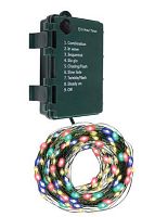 Изображение Гирлянда "Роса" DC-G06-120M 120 RGB microLED 12.1м. 8реж. 3хAA ФАZА 5059610 