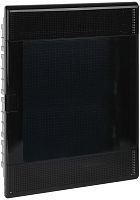 Изображение Щит встраиваемый 54мод. слаботочный мультимедийный с черн. дверцей с монтажн. платой в компл. Рувинил 68154Ч-СЛ 