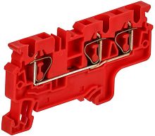 Изображение Клемма пружинная CX4-3 трехконтактная красн. ARMAFIX IEK AF-CT42-00-3-K04-004 