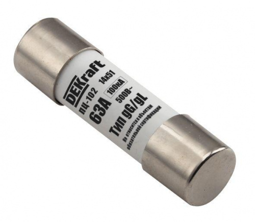 Изображение DEKraft ПЦ-102 Предохранитель цилиндрический 10A 14x51  21374DEK 