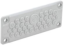 Изображение Ввод кабельный мембранный 35 отверстий d7-32мм IP65 сер. TITAN IEK TI-00D-MC-035-65 