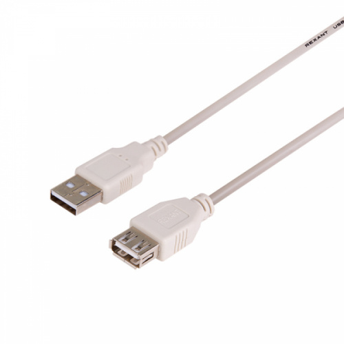 Изображение Шнур USB-А (male)-USB-A (female) 3м REXANT 18-1116 