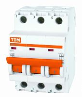 Изображение Автомат  TDM ELECTRIC ВА 47-29  3Р  13А  тип D  4,5кА  на DIN-рейку  SQ0206-0172 