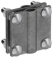 Изображение Зажим заземления с раздел. крестообразный стержень-полоса/пруток оцинк. сталь TD IEK ZGC38-13-1-16-40 