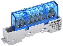 Изображение Шина нулевая N изол. на универс. держ. 6х9-8-С TEKFOR IEK TF-NN10-08-KL-K07 