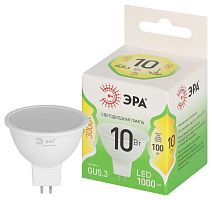 Изображение Лампа светодиодная GREEN LINE MR16-10W-830-GU5.3 GL 10Вт софит 3000К свет тепл. GU5.3 Эра Б0066983 