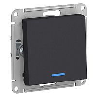 Изображение ATLASDESIGN 1-кл выкл с подсветкой, сх.1а, 10АХ, мех-м, КАРБОН  упак.:5  ATN001013 