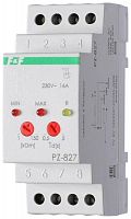 Изображение Реле уровня жидкости PZ-827 (без датчиков; Одно-; двухуровн. реле; регулир. чувствительность; регулир. задержка переключения; 2 модуля; монтаж на DIN-рейку) F&F EA08.001.013 