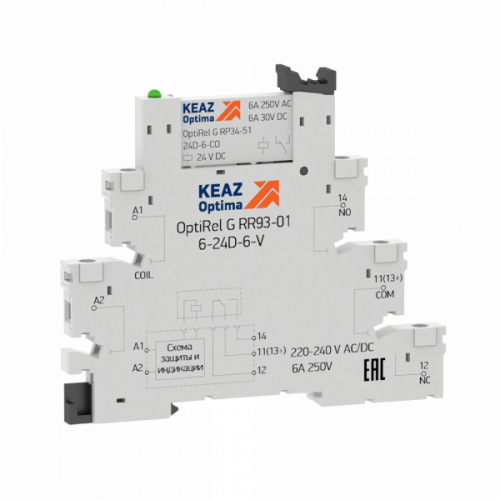 Изображение Модуль релейный OptiRel G RM38-51-220-240U-6-V-CO КЭАЗ 282945 