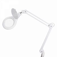 Изображение Лупа на струбцине круглая настол. 5Х с подсветкой 108 LED бел. Rexant 31-0503 