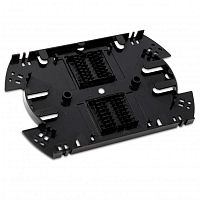 Изображение Сплайс-кассета FO-SPL01-HLD-BK оптич. для боксов FO-19R (аналог КУ-01) с двумя ложементами (без крышки) Hyperline 254996 