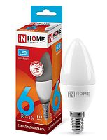 Изображение Лампа светодиодная LED-СВЕЧА-VC 6Вт 230В E14 4000К 540лм IN HOME 4690612020396 