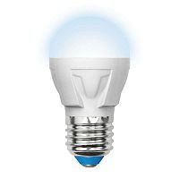 Изображение Лампа светодиодная LED-G45-7W/NW/E27/FR PLP01WH Palazzo 7Вт шар матовая 4500К бел. E27 (упак. картон) Uniel UL-00000772 