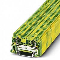 Изображение Клемма 2-проводная проходная 4мм2 на DIN рейку JST 4-PE пружинная желто-зеленая 800V/41A  3031380WE WONKE ELECTRIC 
