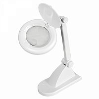 Изображение Лупа настольная малая 3Х +доп.12Х с подсветкой бел. REXANT 31-0242 