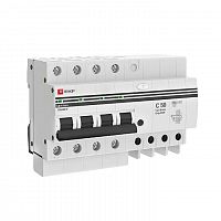 Изображение Выключатель автоматический дифференциального тока C 50А  30мА тип AC 6кА АД-4  (электрон.) защита 270В PROxima EKF DA4-6-50-30-pro 