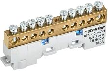 Изображение Шина нулевая N неизол. на универс. держ. 8х12-10-С TEKFOR IEK TF-NN20-10-DL-K07 