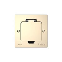 Изображение Лючок MultiDesk MDK20 на 2мод. IP44 с монтажной коробкой для стены фальшпола стола никель SE MDK20102NA 