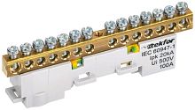 Изображение Шина TEKFOR PE "земля" неизол. на универс. держ. 6х9-14-Ж IEK TF-NN10-14-DL-K05 