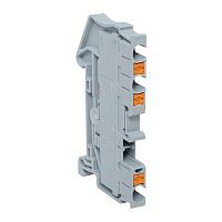 Изображение Клеммная колодка пружинная 2,5 Push-in 3 вывода серая PIT-2,5-3 