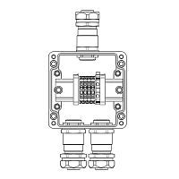 Изображение Коробка взрывозащищенная клеммная из полиэстера TBE-P-03-(4xCBC.4-1xTEO.4)-2xKAEPM3MHK-20(A)-1xKAEPM3MHK-20(C)1Ex e IIC Т5 Gb / Extb IIIC T95град.C Db IP66/КЗ DKC 1231.031.22.11F 