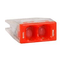Изображение Клемма строительно-монтажная OptiKit СМК 2273-242 (с пастой) 2 отверстия 0.5-2.5кв.мм КЭАЗ 351060 