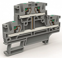 Изображение Клемма двухуровневая с объединенными ярусами на 4кв.мм DKC ZEFD410GR 
