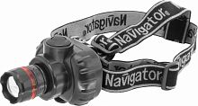 Изображение Фонарь Navigator 94 950 NPT-H03-3AAA налобн. 3 реж.,фокус, 1LEDx1Вт, блист.    18630 