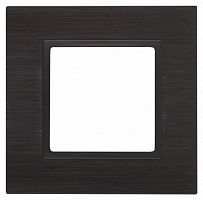 Изображение ЭРА 14-5201-05 Рамка на 1 пост, металл, Elegance, чёрный+антр Б0034543 