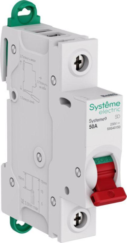 Изображение Выключатель нагрузки 1п 50А Systeme9 230В SE S9S40150 