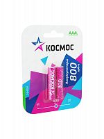 Изображение Аккумулятор AAA/R03 Ni-MH 800мА.ч (блист.2шт) Космос KOCR03NIMH(800MAH) 