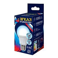 Изображение Лампа светодиодная LED-A60 16W/6500K/E27/FR PLP01WH Яркая мат. картон Uniel UL-00005035 