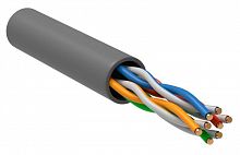 Изображение Кабель витая пара U/UTP 5E 4х2х24AWG PVC сер. (уп.305м) РФ/Т ITK LC1-C5E04-111-T-R 