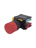 Изображение Выключатель кнопочный ВК22-ES445 1НО+1НЗ гриб с фиксацией 30мм d22мм IP65 красн. Электротехник ET020019 
