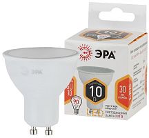 Изображение Лампа светодиодная STD LED MR16-10W-827-GU10 MR16 10Вт софит GU10 тепл. бел. 2700К ЭРА Б0057154 
