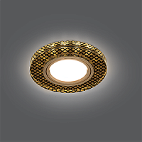 Изображение Светильник Backlight BL076 Круг Кристалл/Черный/Золото, Gu5.3, LED 2700K 1/40 BL076 