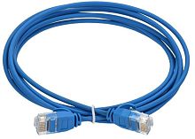 Изображение Патч-корд кат.5E UTP LSZH 2м slim язычок син. ITK PC03-C5EUL-2M-SL-WT 