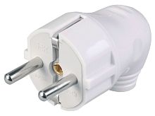 Изображение Вилка угловая ВПу11-01-Ст разборная с заземл. 16А бел. IEK EVP11-16-01-K01 