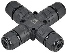 Изображение Коннектор кабельный герметичный WTP-108 3 PIN IP68 IEK UWC10-X-024-3-68 