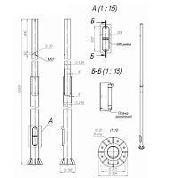 Изображение Опора ОСф-0.3-10.0(Д395-310-8х25)-02 оцинк. Пересвет 00-003180 