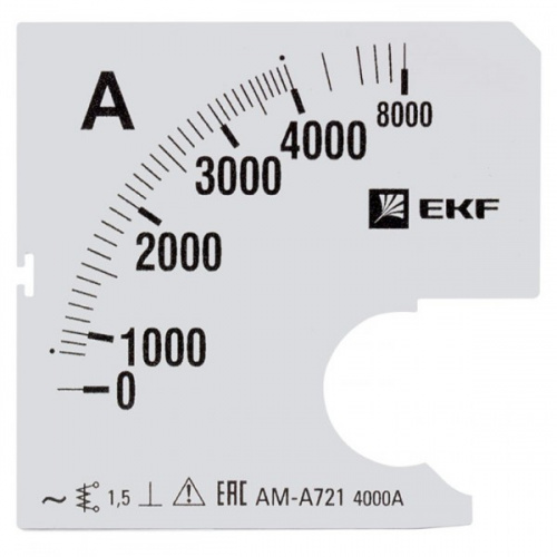 Изображение Шкала сменная для A721 4000/5А-1,5 EKF  s-a721-4000 
