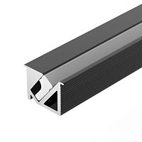 Изображение Профиль SL-BEVEL-H10-F14-2000 ANOD BLACK алюминий L2000 Arlight 044084 