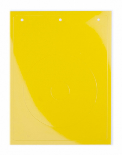 Изображение Табличка полужесткая для маркировки кнопок аварийного останова ПВХ желт. DKC TAEM090Y 