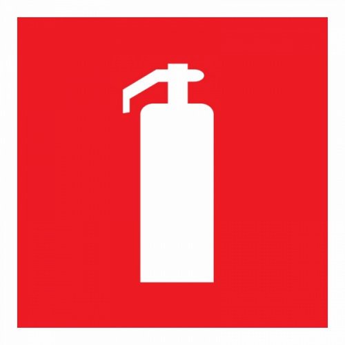 Изображение Наклейка знак пожарной безопасности "Огнетушитель" 100х100мм Rexant 56-0050 