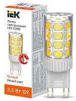 Изображение Лампа светодиодная CORN 3.5Вт капсула 3000К G9 230В керамика IEK LLE-CORN-4-230-30-G9 