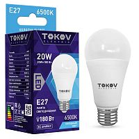 Изображение Лампа светодиодная 20Вт А60 6500К Е27 176-264В TOKOV ELECTRIC TKE-A60-E27-20-6.5K 