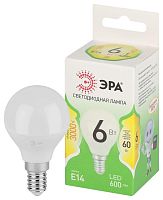 Изображение Лампа светодиодная GREEN LINE P45-6W-830-E14 GL 6Вт шар 3000К свет тепл. E14 Эра Б0067056 