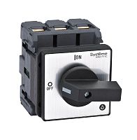 Изображение Выключатель-разъединитель 3п 80А IP20 с черн. рукоят. на дверцу 4 винтами SE MSD80320B 