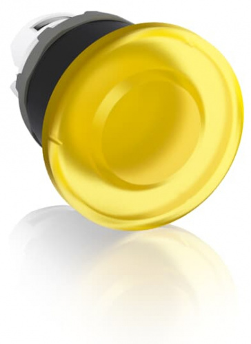 Изображение Кнопка MPM1-11Y ГРИБОК (только корпус) без фиксации с подсветкой 40мм желт. ABB 1SFA611124R1103 