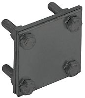 Изображение Зажим крестообразный с раздел. полоса-полоса 40мм оцинк. сталь TD IEK ZCC68-13-1-40 